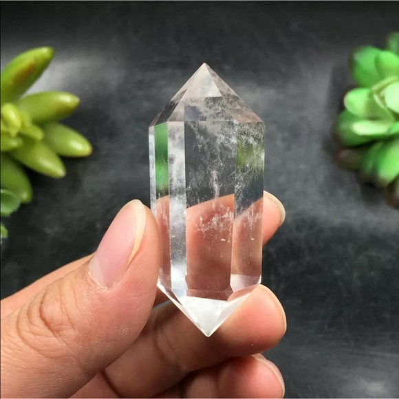 Double point natural quartz crystal - Picture 6 of 10